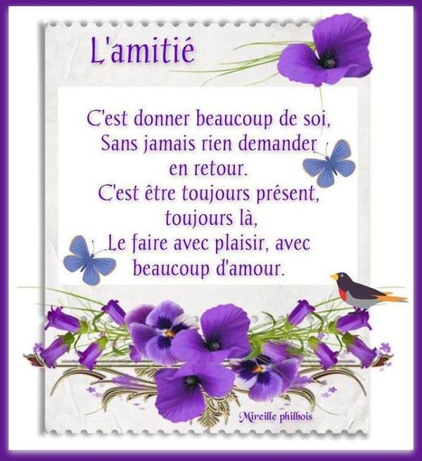 L'Amitié !